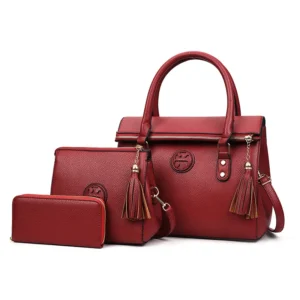 Metal Zipper Tassels  Pu Leather Bag